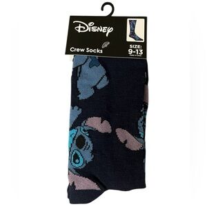 Stitch Navy Blue Crew Socks